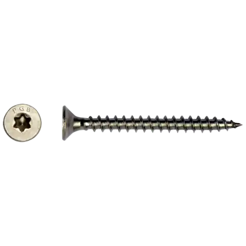 Schroef torx 4x30 mm RVS (à 200 stuks) Laatste Kans